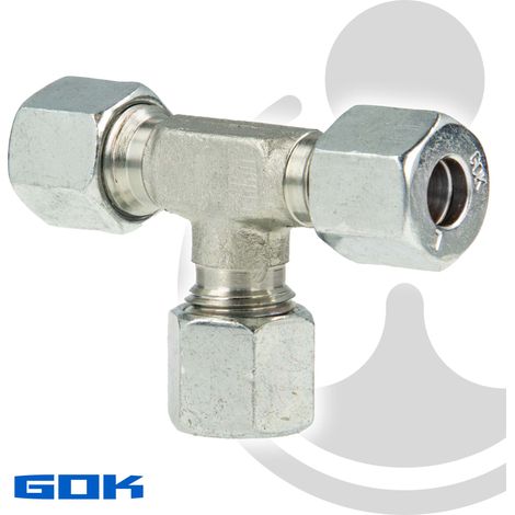 GOK T-Verschraubung 0771500 10 x 10 x 10 mm, Baureihe L, Schneidring Typ D (1/5)