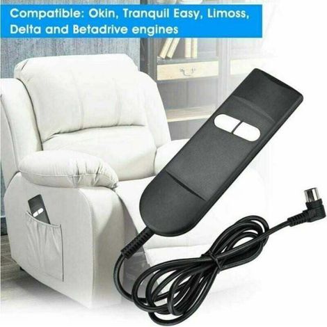 Interrupteur Manuel 2 Boutons - Pour Fauteuil Élévateur Électrique - Compatible Fauteuil Inclinable Et Canapé Électrique - Câble Robuste 5 Broches - 1 Pièce (1/4)