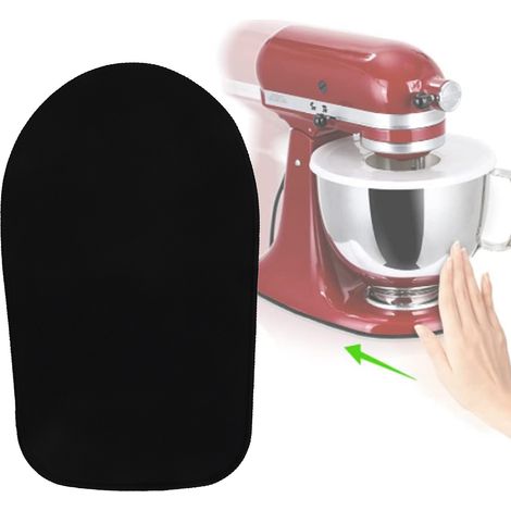 Tapis antidérapant pour mixeur domestique, tapis de glissement pour appareils de comptoir, plateau de glissement pour ustensiles de cuisine avec bord noir, convient pour 4,5 à 5 L. (1/5)