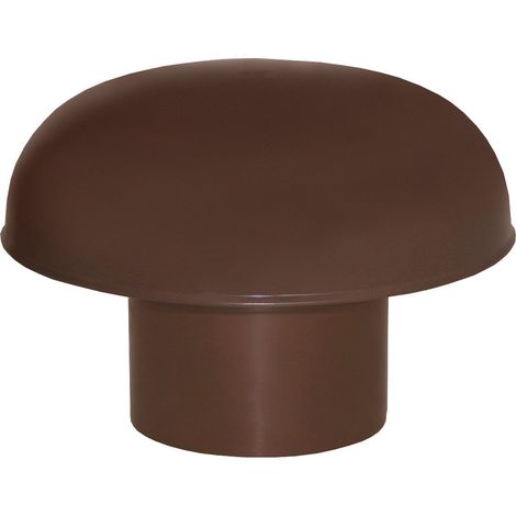 First Plast – Chapeau de ventilation PVC sans moustiquaire – Ø100mm pour conduits de cheminée – Renouvellement optimal de l'air – Certification UNI EN 607