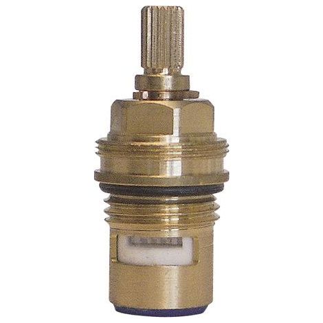 Blanc Habitat – Tête de robinet 1/2 tour céramique 5302-152 – Filetage 15/21 – Pour installations sanitaires – Résistante à l'usure (1/3)