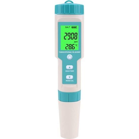 7 in 1 PH Meter High Accuracy ph Tester Digital for Water TDS /EC /Salinity/Temp/ORP/S. G/PH Pen Tester Drinking Water, Hydroponics, Plants, Aquarium and Pool (1/4)