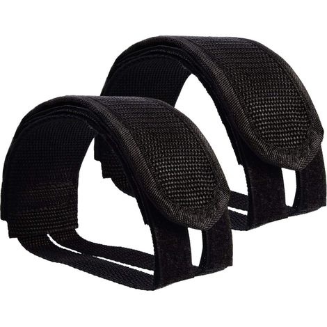 ✮Correas para pedales de bicicleta de marca francesa Juego de 2 ✮✮Garantía de por vida✮✮ - Clips de nailon para pedales de bicicleta para fixie/bicicleta de montaña/bicicleta híbrida/BMX/bicicleta - (1/2)