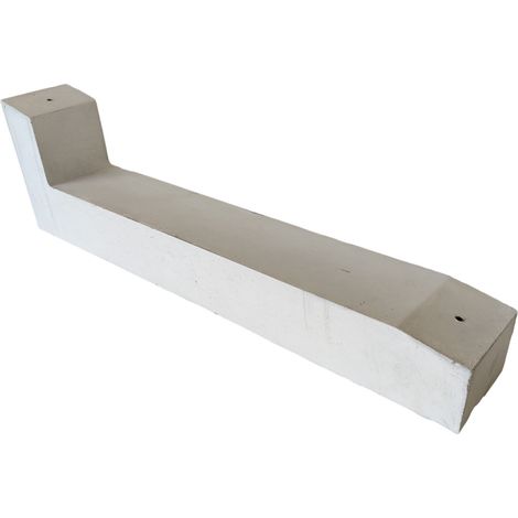 Jet-Line Beton 10 C PV-Sockel Stütze Panel Halter betongrau Flachdachmontage (1/2)