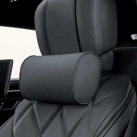 Auto Nackenkissen aus Leder mit Memory Foam, atmungsaktiv, verstellbar (1/5)