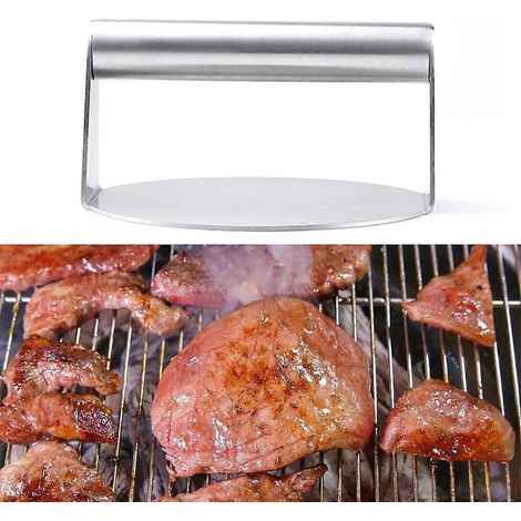 Presse-burgers antiadhésive pour saucisses et hamburgers, idéale pour la cuisine. (1/4)