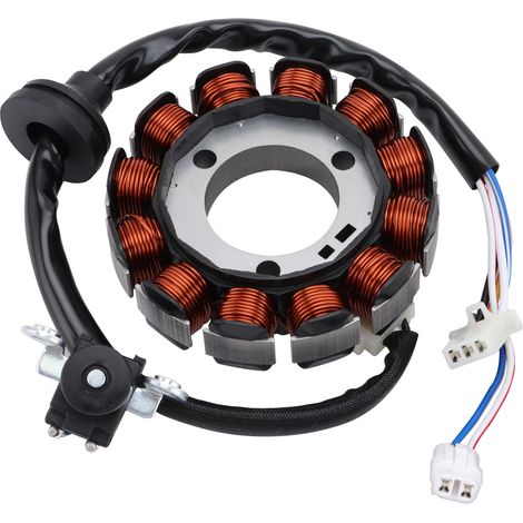 Stator ignition coil for Neo/Crypton 115 motorcycle, compatible with Yamaha Neo 115 (2008-2012) and Crypton 115 (2010-2014) magneto ignition coils.