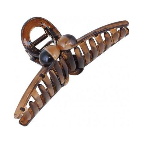Ecarla Haarspange mit Kugeln 12x5cm Braun SP353 (1/3)