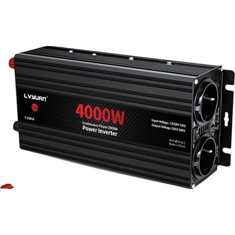 Onduleur DC/AC, Onde Sinusoïdale Modifiée, Puissance de Crête 6000W, 4000W puissance de crête, Europe-a, 12V-a, 240V-a (1/2)