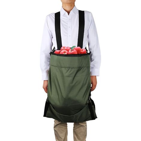 Sac de Récolte Lourd et Grande Capacité pour Fruits & Légumes - Sac à Dos Suspendu Mains Libres avec Poche, Cueilleur Durable en Jardinage pour Pommes, Fraises, Cerises