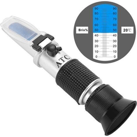 Réfractomètre Portable Mesure Brix 0-90% avec ATC pour Usage Domestique (1/4)