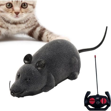 Ferngesteuerte Spielzeugmaus für Katzen, realistische elektronische Spielzeugmaus für Katzen, batteriebetrieben, imitiert die Bewegungen einer echten Beute, verspielt und interaktiv (Batterie nicht en (1/5)