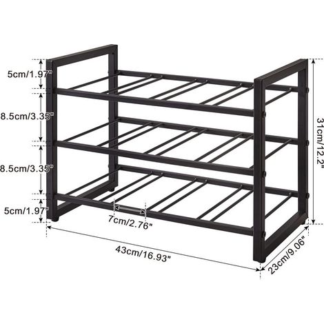 Wine Rack Stackable Wine Rack Alcohol Bottle Holder 3 Tier 12 Bottles Inserts for Cabinet, Countertop, Pantry, Bar, Small Space, Steel Water Bottle Organizer (1/4)