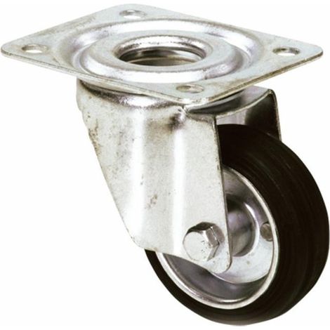Roulette pivotante 180X45 bande caoutchouc 180 Kg (1/3)