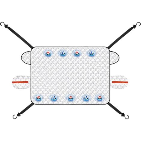 Funda para parabrisas para hielo y nieve, funda de 5 capas para parabrisas con bordes magnéticos. (1/4)