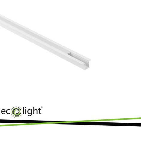 PW02 PROFILO INCASSO BIANCO +  PARALUME OPALINO 2MT (1/3)
