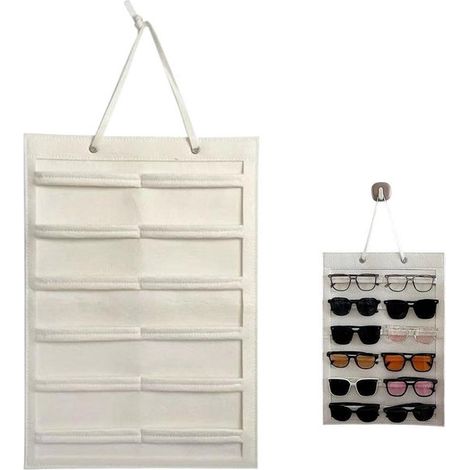 Brillenaufbewahrungsbox – Wandmontage – Beige – 35 x 50 cm (1/5)