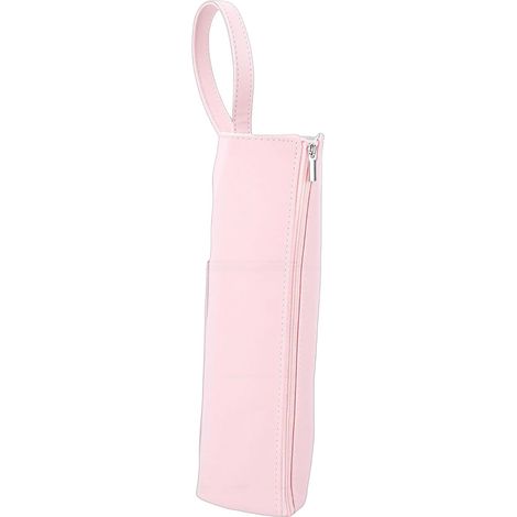 Sac de Fer à Friser pour Cheveux, Tapis Résistant à la Chaleur, Pochette de Rangement étanche pour Le Voyage et la Maison, avec Boucle Suspendue et Poche Compacte (Pink)