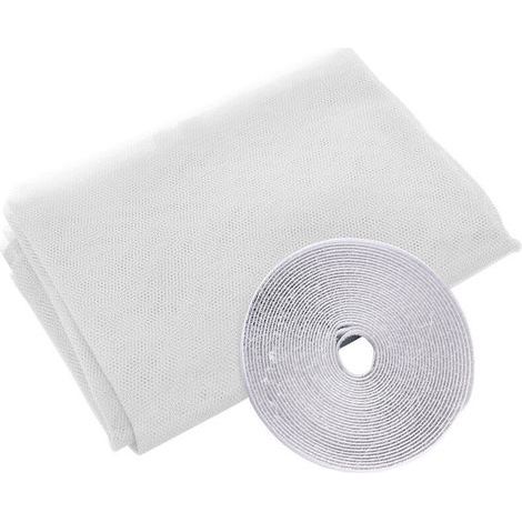 Moustiquaire Solaire pour Fenêtre 2 m – Rouleau Adhésif Blanc 15 mm Inclus – Facile à Installer et Réglable (1/5)