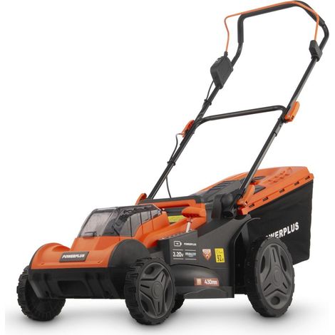 Powerplus Dual Power Tondeuse Gazon Batterie POWDPG75611 - Tondeuse à Gazon de 40 V et 430 mm Ø, sans Batterie ni Chargeur