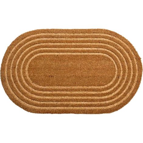 Felpudo de fibra prensado marron 75x45 (1/5)