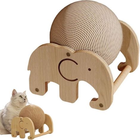 Cat scratching ball