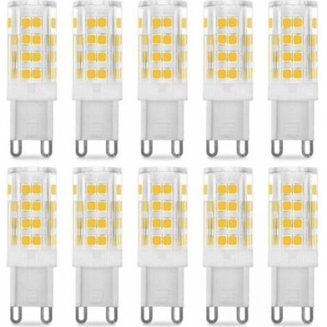 LED-Lampe G9 5 W, entspricht 40 W, weißes Licht 4500 K, 220-240 V, Abstrahlwinkel 360°, 10er-Pack