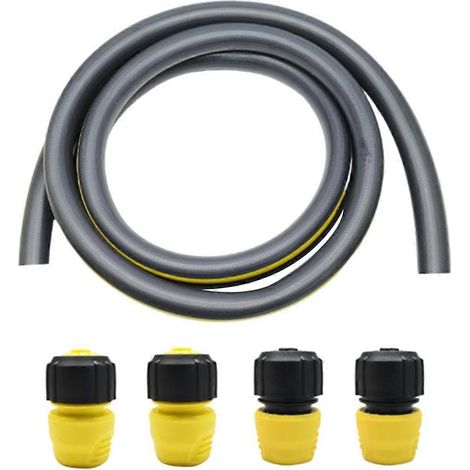 Pour 3Meter 3 4 eau Inlet tuyau avec 4 eau tuyau connecteurs Gardening eau arrêt connecteur tuyau (1/5)