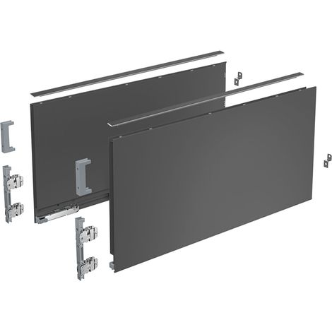 Hettich Zarge AvanTech YOU Set, Höhe 251 mm, NL 400 mm, anthrazit, links und rechts (1/5)