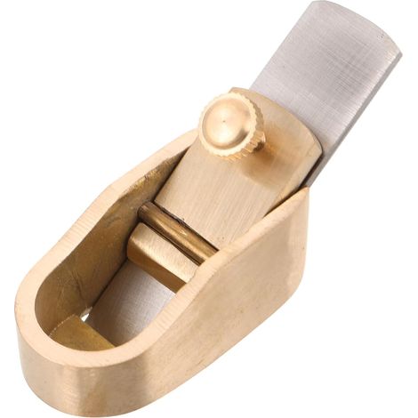 Rabot à Pouce pour Violon en Laiton Précision 18 Mm, Mini Outil Manuel de Rabotage Bois, Finition Touche Instrument, Lutherie Portable, Usage Artisanal - (1/5)