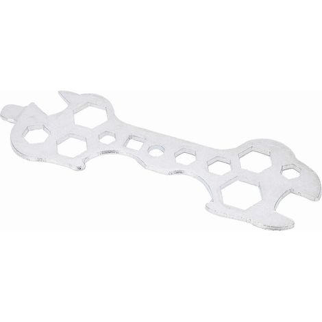 Clé plate multi-trous pour réparation vélo, outil compact d'entretien VTT, clé de montage bicyclette, petit outil de bricolage cycliste (1/5)