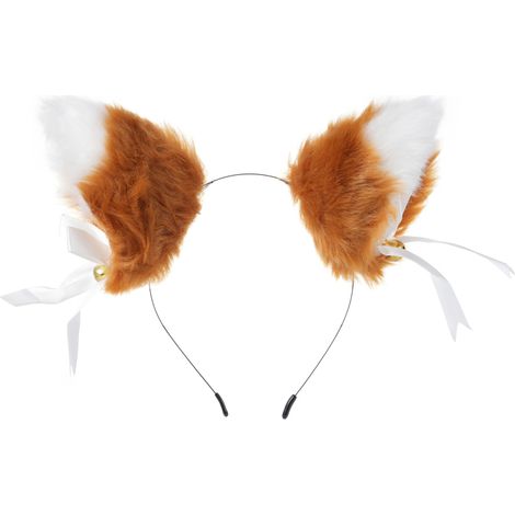 Pinza para el cabello (diadema) con orejas de zorro, linda y suave. (1/5)