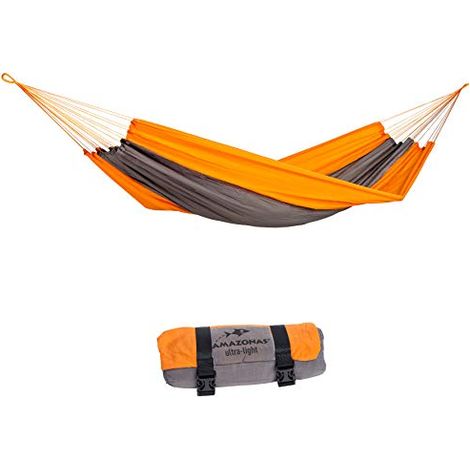 AMAZONAS AZ-1030160 Ultra-Light Silk Traveller Techno Amaca da Escursione, Arancione (1/4)