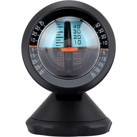 Car Inclinometer - Vehicle Slope Tilt Level Indicator Meters Gauge Road Safety Instrument