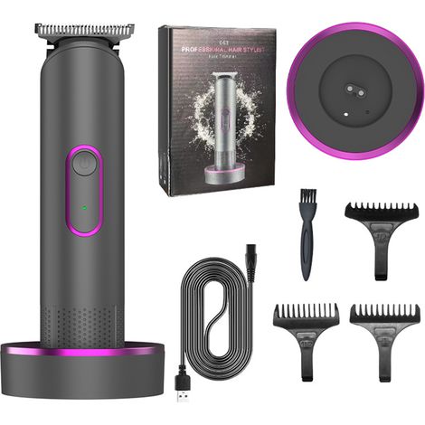 Kabelloser elektrischer Haarschneider, Haarschneideset mit 3 Führungskämmen, USB-aufladbar, für Friseursalons und den Heimgebrauch.