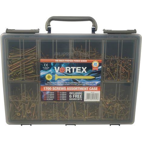 Vortex High-Performance Woodscrews ZYP CE - 1700 Pce - Box of 4 (1/2)
