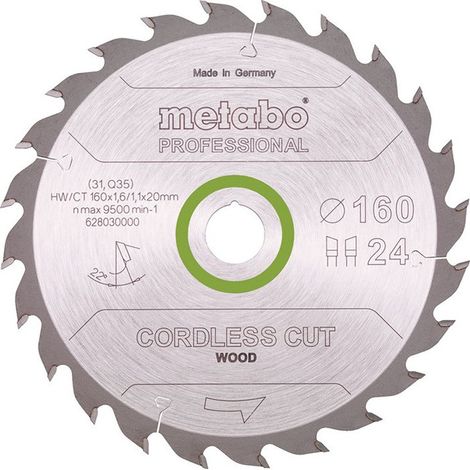 Hoja de sierra circular precision cut wood professional D190xB2,2xBohrung30mm 48Z. WZ