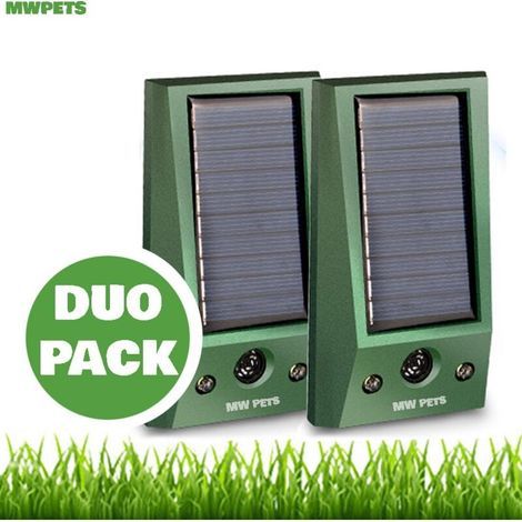 This solar-powered ultrasonic mosquito repellent protects dogs and cats from harmful insects and mice and recharges via an external solar panel that emits continuous power. (1/5)