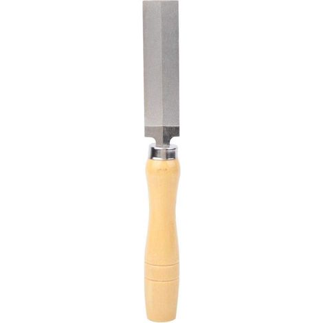 Lime diamantée rhombique avec manche en bois, pour le travail du bois, le jardinage, le verre, la céramique, les pierres précieuses, etc. (75 mm) (1/5)