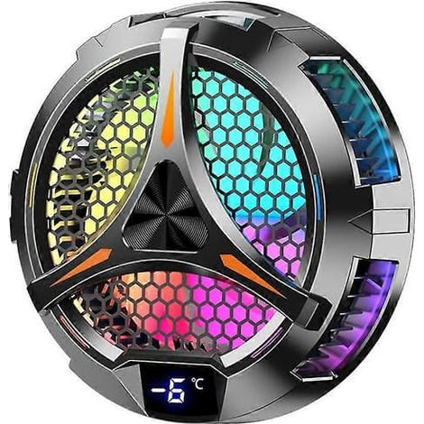 Refroidisseur de tablette X42 avec éclairage RGB multicolore, 10 cm, à semi-conducteur magnétique. (1/5)