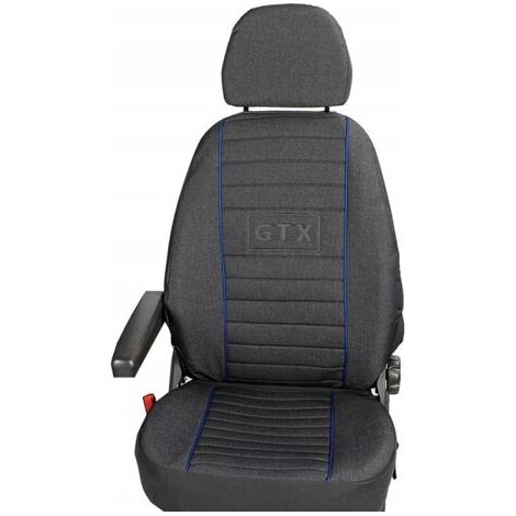 Housses de siège sur mesure pour Fiat Ducato, Citroën Jumper, Peugeot Boxer 1994-2006 – Tissu épais – Mousse 6mm pour confort accru (1/5)