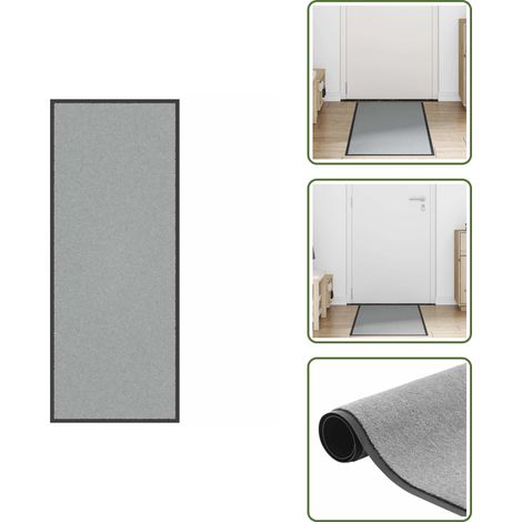 vidaXL Fußmatte Grau 60x150 cm (1/5)