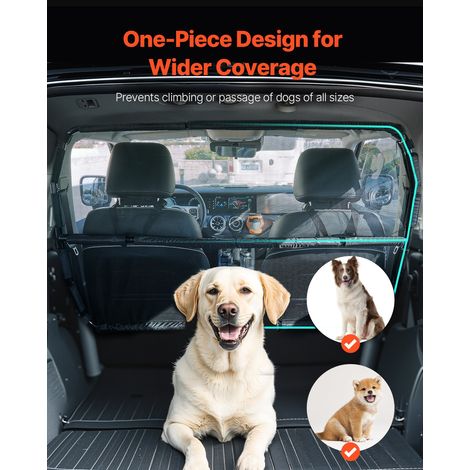 Barrière de Séparation de Voiture pour Animal Universelle 141,5 cm de Large, Filet Pare-chien pour Installation sur Sièges Avant, p… (1/5)