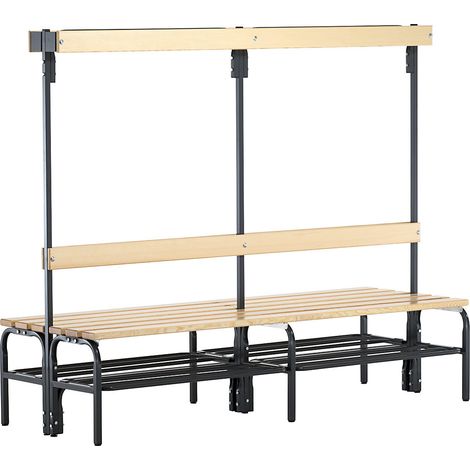 Sypro, Bancs avec portemanteaux pour vestiaires, double face, (1/4)
