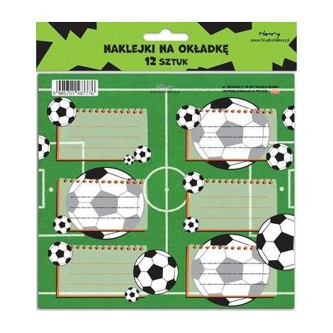 Autocollants pour cahier - Balle (12 pièces)