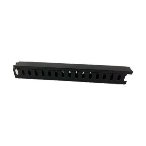 Rs Pro – Goulotte support de câble 50mm x 50mm – PVC noir – Longueur 1m – Ouvert – Lot de 4 unités