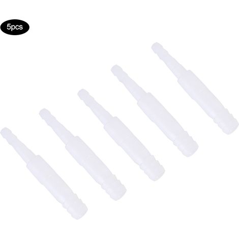 5 pièces 4mm/8mm accessoires d'aquarium tuyau d'eau en plastique raccord de Tube connecteurs droits (1/5)