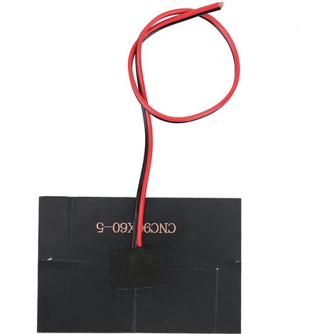 5V DC 150mA Epoxidharz-Solarpanel + 30cm rotes und schwarzes Kabel (1/5)