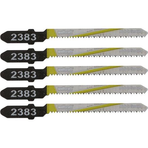Wolfcraft Stichsägeblätter 2393000 75 mm T-Schaft 5 Stück Stichsägeblätter (1/4)