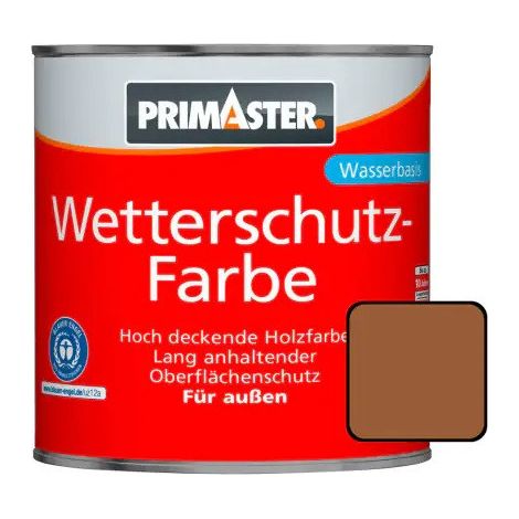 Primaster Wetterschutzfarbe 2,5 L braun (1/2)